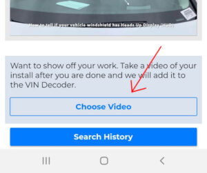 Choose Video Button