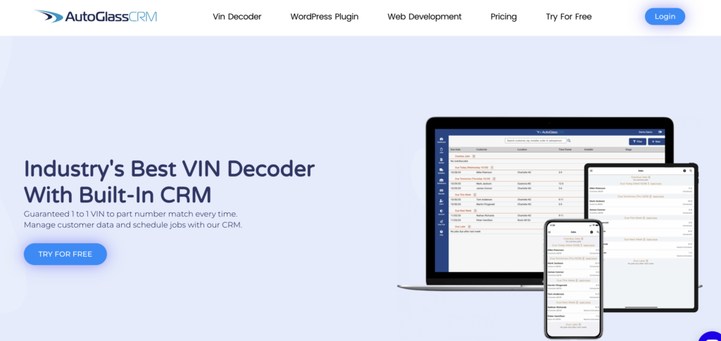 Vin Decoder UK - AutoGlassCRM